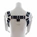 FEESHOW Men's PU Leather H Bulldog Adjustable Chest Half Harness (one Size, Black 2)