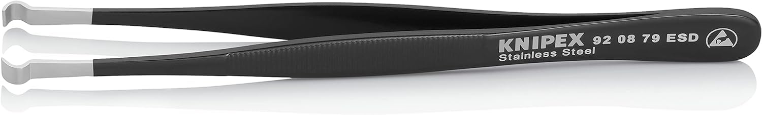 KNIPEX 92 08 79 ESD Precision Tweezers ESD 120 mm