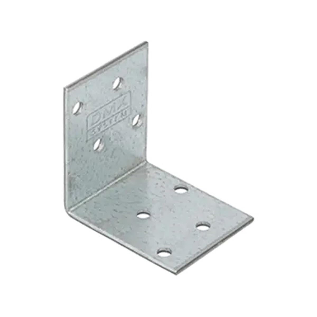 52mm x 52mm x 40mm Galvanised Perforated Angle Plate Bracket Connector for Wood 2mm Thick Steel Corner Bracket Metal L Plate Heavy Duty KM17 (Pack of 10) L07-08ABC — image 1