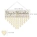 Amosfun Birthday Plaque Family Birthday Calendar Wooden Crafts Wall Hanging Plaque Board for Family Friends Birthday Reminder Wooden DIY Discs Hanging