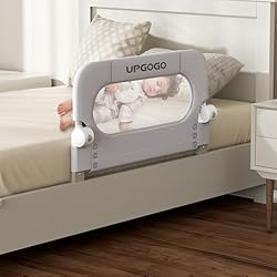 UPGOGO Folding Bed Rail for Toddlers,Safety Baby