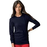 Hanes Men's Tagless Long Sleeve T-Shirt (Set of 3),Deep Navy,L US
