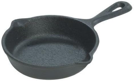 Lodge Logic LMS3 Pre-Seasoned 3 1/2" Mini Cast Iron Skillet / Spoon Rest