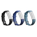 I-SMILE 3PCS Newest Version Colorful Replacement Wristband With Secure Clasps for Fitbit Alta Only(No tracker, Replacement Bands Only)