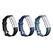 I-SMILE 3PCS Newest Version Colorful Replacement Wristband With Secure Clasps for Fitbit Alta Only(No tracker, Replacement Bands Only)