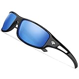 TOREGE Polarized Sports Sunglasses for Men Women Cycling Running Driving Fishing Golf Baseball Glasses GRILAMID TR90 Unbreakable Frame TR03