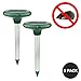 Livin' Well NoPests Ultrasonic Pest Repeller – 2 Solar Power Ultrasonic Pest Repellent Garden Stakes w/ 7000 Sq Ft Range of Home Pest Control Ultrasonic Protection