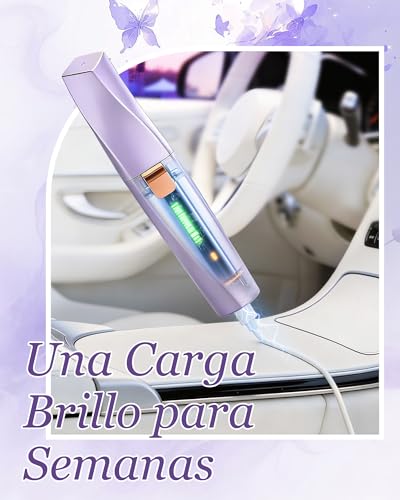 Rechargeable Electric Female Facial Epilator: 2 in 1 Pain-Free Eyebrow Trimmer/Waterproof for Lip/Chin/Cheeks- Women Gift (Purple)