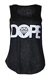 Womens Dope Racerback Vest Top (Me) (8/10 (uk 12/14), black)