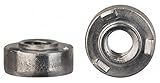 #6-32, 0.34" Body Diam, Round Head, Steel Weld Nut