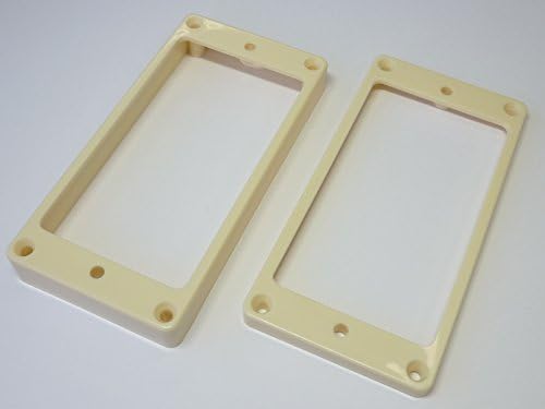 日本製 ビンテージ ハムピックアップエスカッション フロント リア セット フラットトップ用 ホワイトクリーム Jhonyflores Com