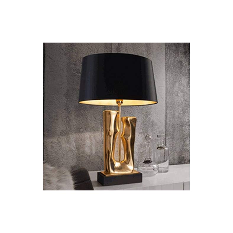 Comprar JFHGNJ lámpara de mesa Simple Rose Gold Art Resin Lámpara de