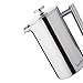 VonShef Double-Wall Keep Warm Satin Brushed Stainless Steel French Press Cafetiere Coffee Filter(6 Cup w/ Measuring Spoon and Sealing Clip). Available in sizes 3, 6 and 8 Cup