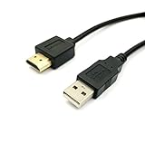Exuun USB to HDMI Cable (ONLY for Charging), 1.5M/ 5Ft USB 2.0 Type A Male to Golden Plated HDMI Male Charging Charger Cable Cord 5 Feet