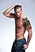Playmax 8 Sheets of Stylish Waterproof Large Snake Koi Fish Skull Owl Wolf Mechanical Arm Devil Biker Gym Lover Body Arms Shoulders Chest Back Temporary Tattoo Stickers for Teens Guys Boys Men