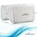 Abco Tech Memory Foam Knee Pillow for Side Sleepers– Back Pain, Pregnancy, Leg Pain, Hip Pain and Sciatica Relief - Leg Pillow Wedge with Washable Cover and Bag