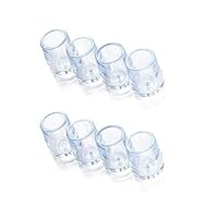 osierr6 8Pcs/Set Transparent Silicone Chair Leg Caps Cups Table Covers Floor Protectors Furniture Leg Covers Feet Pads Protector Cover(12.7mm,KM1019 12.7mm)