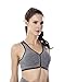 Perkisboby Women's Front Zip Up Padded Racerback Workout Sports Bra, High Impact Support For Runing Yoga Gym (L- 38A 38B 38C 38D 40A 40B 40C)