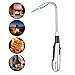 Torch Lighter Candle Butane Lighter 360 ° Reliable Safe Swivel Jet Flame Lighter Gas Windproof Refillable Fireworks Outdoor Fire Lighter for Kitchen Barbecue Fireplace Camping (No Gas Include)