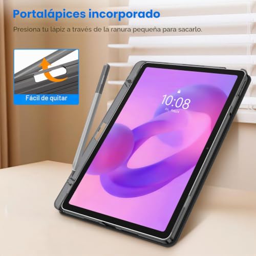 Fintie Funda para Lenovo Idea Tab de 11 pulgadas 2025 (TB-336ZU/TB-336FU) - Funda ultrafina con parte trasera translúcida con función de encendido y apagado automático