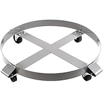 Heavy Duty Drum Dolly 1000 Pound - 55 Gallon Swivel Casters Wheel Steel Frame Non Tipping Hand Truck Capacity Dollies