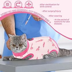 SUNFURA Cat Recovery Suit, Kitten Surgical Full