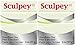 Sculpey III Polymer Clay 2 Ounces-Glow In The Dark (2 Pack)