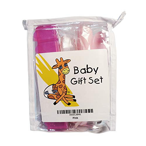Complete Deluxe Baby Healthcare + Grooming Kit | 3X Liquid Medicine Dispensers, Hair Comb | Pill Box-Vaccination Check Sheet | Unisex, for Infant Boys + Girls | Perfect Registry-Shower Gift (Pink) - Thumbnail 6