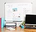 Blue Summit Supplies Magnetic White Board 48 x 36 with Aluminum Frame, Clean Erase Melamine White Boards Surface, Detachable Dry Erase Board Marker Tray, Mounting Hardware Included