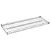 Sandusky WS481874-C Chrome Steel Heavy Duty Adjustable Wire Shelving, 3200 lbs Capacity, 48