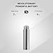 Rowkin Mini Plus+ True Wireless Earbud, Bluetooth Headphone w/Mic. Smallest Cordless Hands-Free Stereo Earphone Headset w/Charging Case for Android and iPhone (Buy 2 for Stereo Sound) - Silver