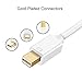 CableCreation Mini DisplayPort to HDMI VGA Adapter, 2 in 1 Mini DP (Thunderbolt 2) Converter Compatible with MacBook, MacBook Pro, Mac Mini, Surface Pro 3/4/5/6, White