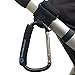 Stroller Hooks - XLarge Set of 2 - Easy to Clip on Stroller & Saves You Carrying Shopping & Diaper Bags – Hook All the Baby Gear You Need & Go – 2 Adjustable Straps - Carabiner Clips Fit All Strollers