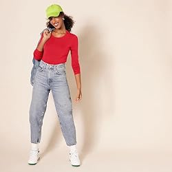 Amazon Essentials Women's Regular-Fit Long-Sleeve