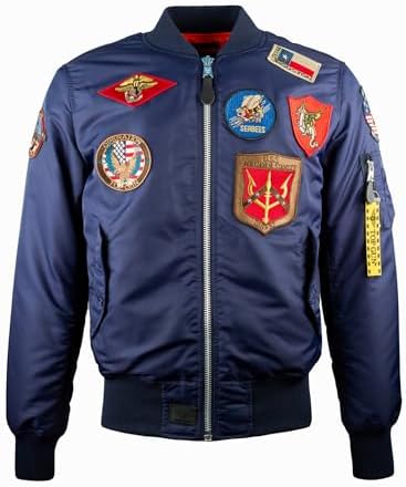Amazon.com: TOP GUN Official B-15 Men's Flight Bomber Jacket with