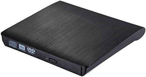 Guamar External CD Drive,USB3.0 Portable External DVD Drive, External CD DVD Drive&amp;CD DVD+/-RW Writer/Rewriter/Player for Apple Macbook/Macbook Pro/Laptop/Desktops(Black)