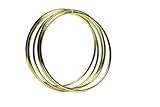 Bistore - Set of 5pcs Gold Dream Catcher Metal Hoops, (Dream Catcher Metal Rings) (12-inch gold)