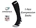 Compression Socks (Stripe Design) - Lightweight Compression Socks for Men & Women - Prevent Shin Splints, Calf & Leg Pain - Great for Workout Recovery - Endurance Shield 360® - Zero Risk Guaranteed!