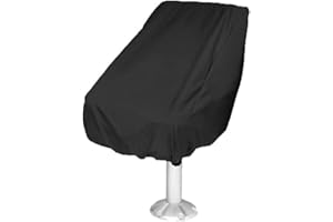 Boat Seat Cover 420D Waterproof Outdoor Marine Seat Protector for Sun Rain Salt Spray Resistant Protection Fit Heavy Duty Oxf