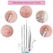 Blackhead Remover, Electric Facial Pore Cleaner Acne Comedone Extractor Tool with 6 Suction Probes, 4 Blackhead Extractors for All Facial Skin by PYBBO