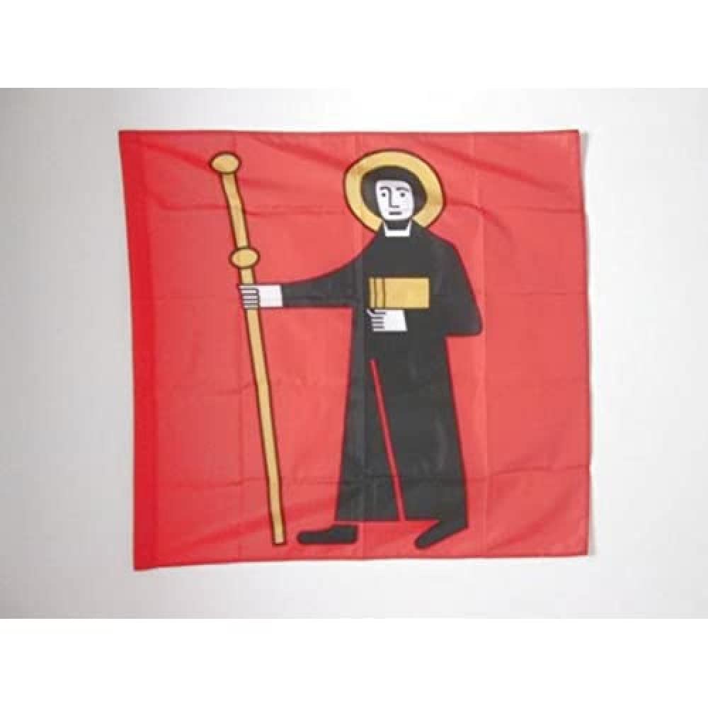 AZ FLAG - Canton of Glarus Flag - 3x3 Ft - 100% Polyester Glarus - GL Banner with Sleeve - Fade Resistant - Vivid Colors - 3' x 3' Feet - 90x90 Cm