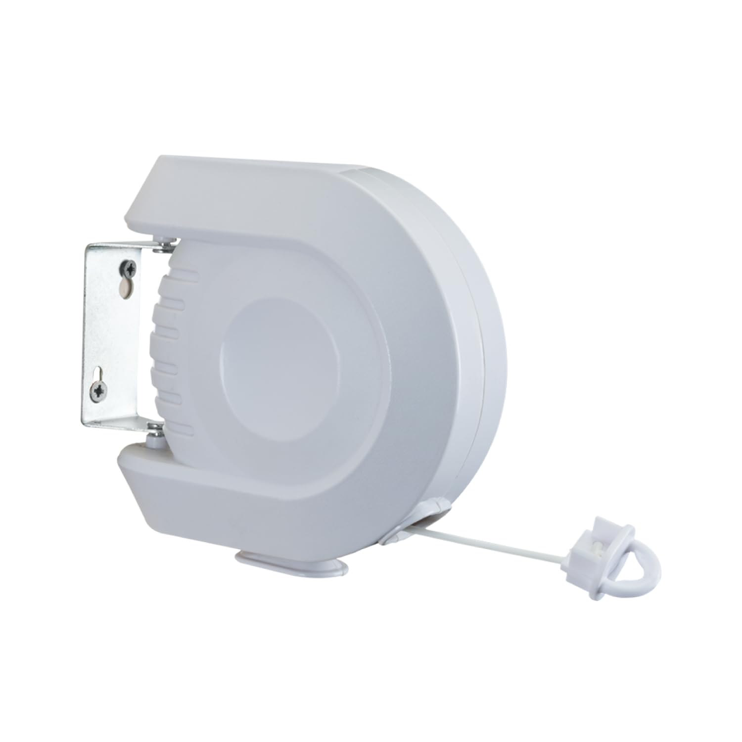 ST-262-RETRACTABLE-CLOTHE15M Metaltex Single Line 15 m Outdoor Retractable Washing Line, White, 957