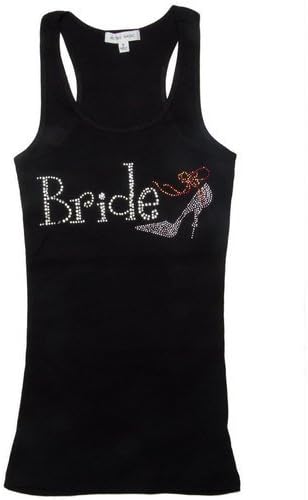 Crystal Bride w/ High Heel Tank Top (Small, Black)