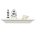 WELLAND 18 Inch x 3.25 Inch x 5.25 Inch Corona Crown Molding Wall Shelf White