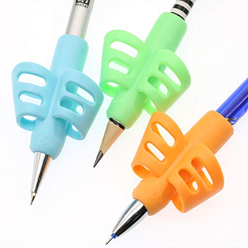 Two-Finger Pencil Grip, 2018 New Design Breakthrough Training and Cultivate Children Pencil Holder Pen Writing Aid Grip Posture Correction Tool 3PCS/Set Children Stationery Gift. - Thumbnail 7