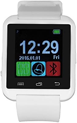 Luckiness Bluetooth Smart Watch with Sports Pedometer Touch Screen for Android Smart phones / Bluetooth Smart watch Wristband Phone watch / Handsfree Smart Watch with Capacitive Touch Screen(U-White)