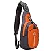 Shoulder Backpack, Sunhiker C821 Casual Cross Body Bag Outdoor Sling Bag Chest Pack with Adjustable Shoulder Strap for Cycling Hiking Camping Travel and Men Women (C821/Orange)