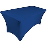 TEKTRUM 4-Foot Heavy Duty Fitted Table DJ Jacket Cover For Trade Shows - Black