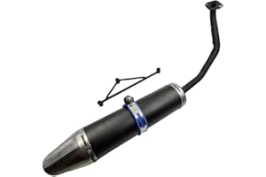 ZTDZZH black Muffler Exhaust Pipe System for GY6150CC Scooters Stroke Engine