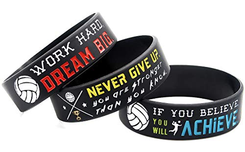 12-Pack-Volleyball-Wristbands-with-Motivational-Quotes-Wholesale-Bulk-Volleyball-Theme-Party-Favors-Volleyball-Gifts-for-Team-Unisex-for-Boys-Girls-Men-Women-Youth-Adults